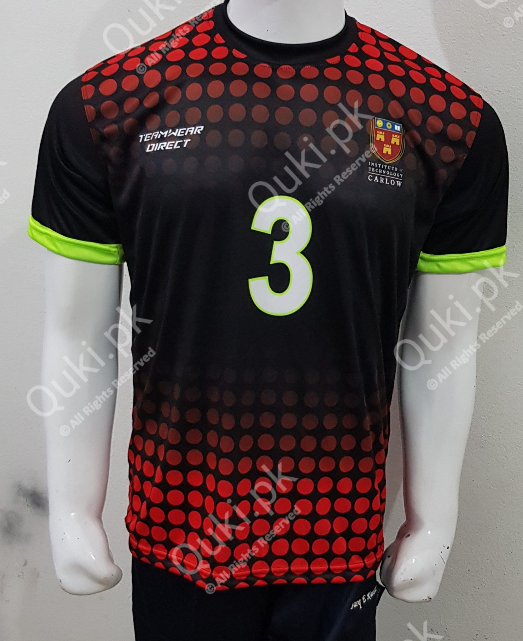 Sublimated Soccer Jersey High Quality Red Florescent – Quality King